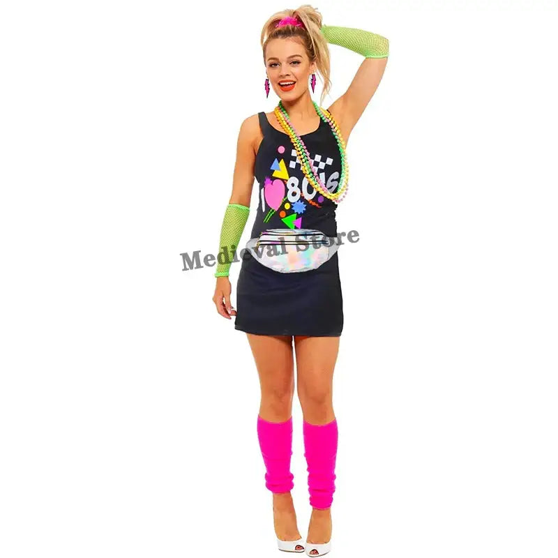 Bas tenue fitness années 80 - tenue-annee-80