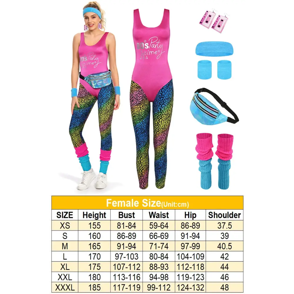 Fitness tenue aerobic année 80 - tenue-annee-80