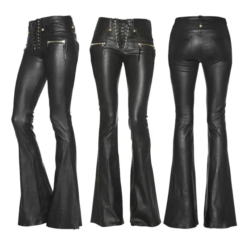 Pantalon cuir années 80 - pantalon-annees-80
