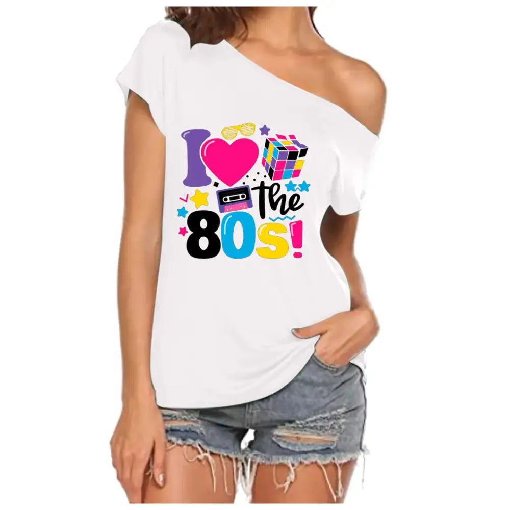 Tee shirt dance année 80 femme - tee-shirt-annees-80