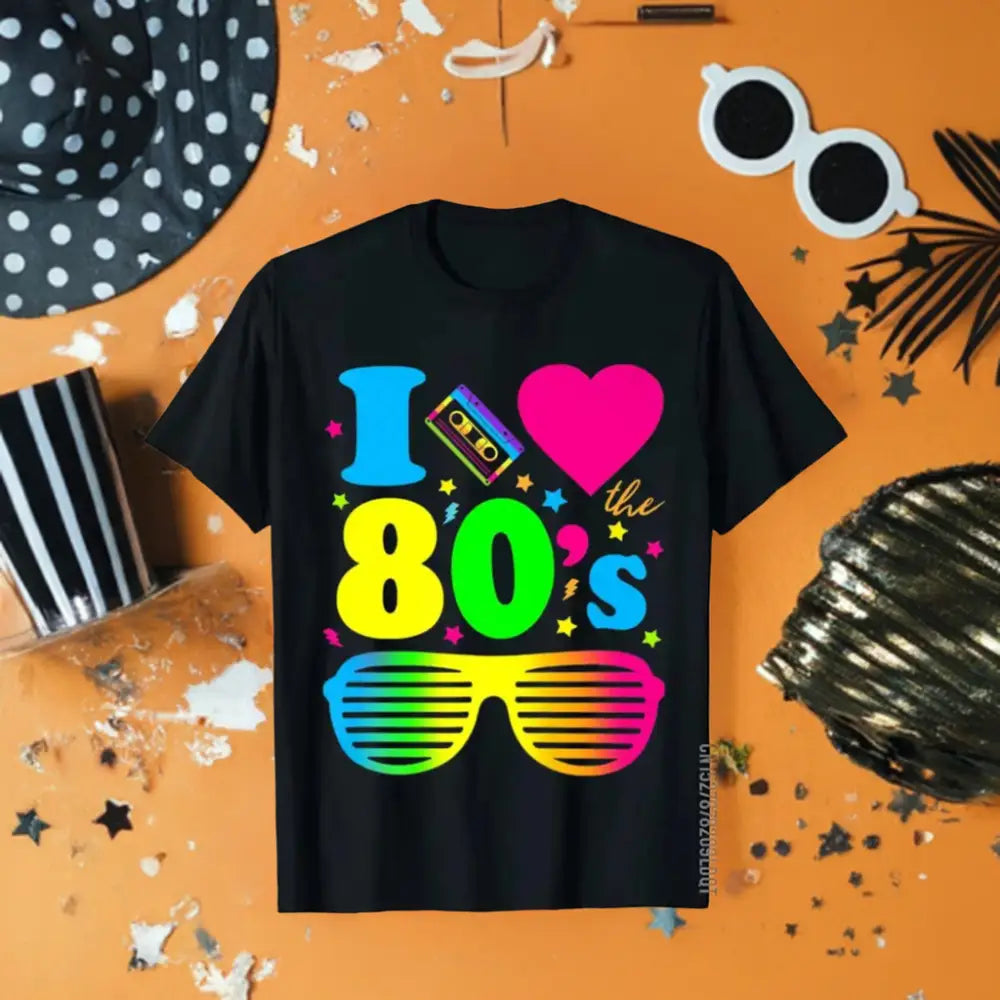 Tee shirt homme fluo année 80 - tee-shirt-annees-80