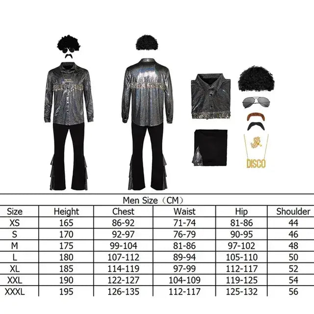 Tenue disco punk année 80 - tenue-annee-80