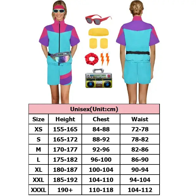 Tenue hip hop fille année 80 - tenue-annee-80