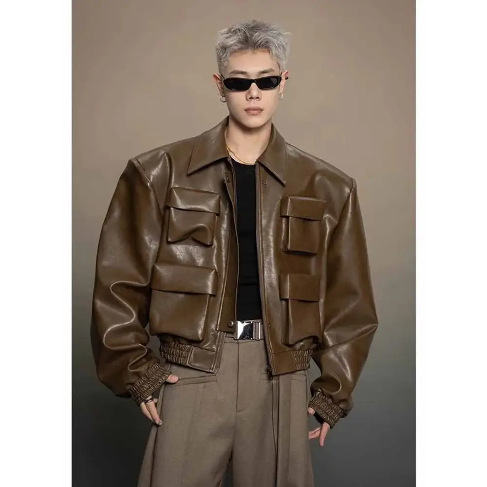 Veste en cuir année 80 homme - veste-annee-80