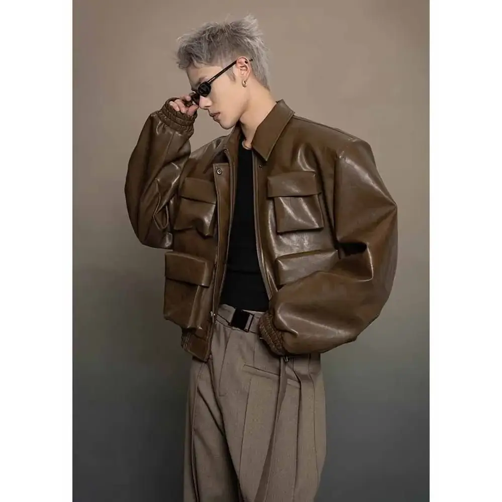 Veste en cuir année 80 homme - veste-annee-80