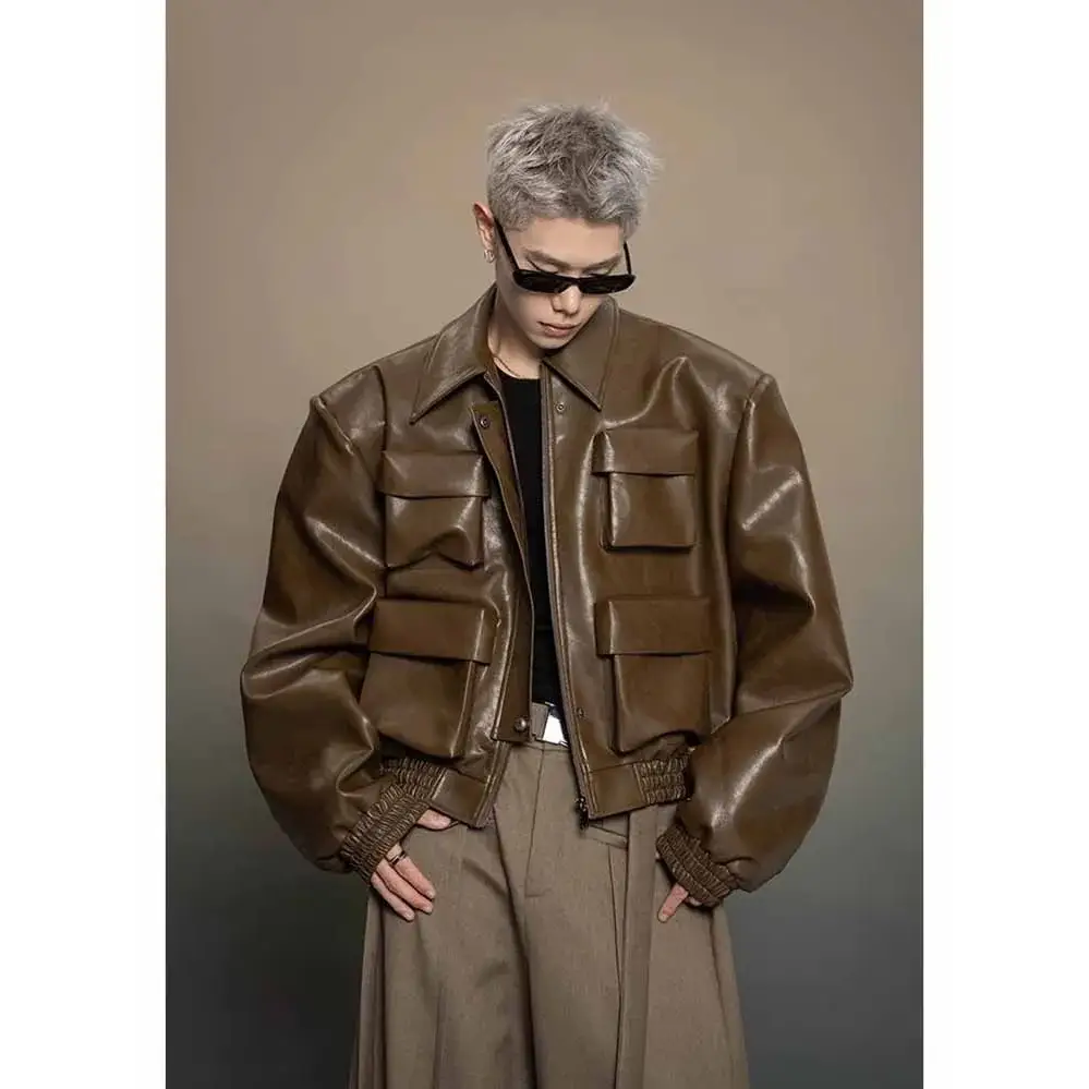 Veste en cuir année 80 homme - veste-annee-80