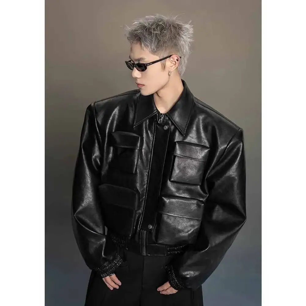 Veste en cuir style année 80 - veste-annee-80