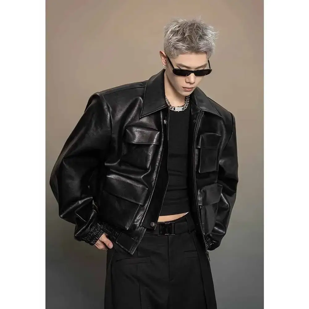 Veste en cuir style année 80 - veste-annee-80