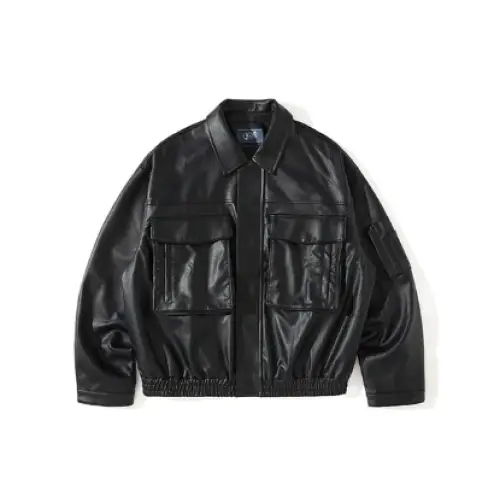 Veste en cuir style de mode année 80 - veste-annee-80