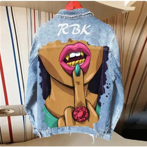 Veste en jean style année 80 - veste-annee-80