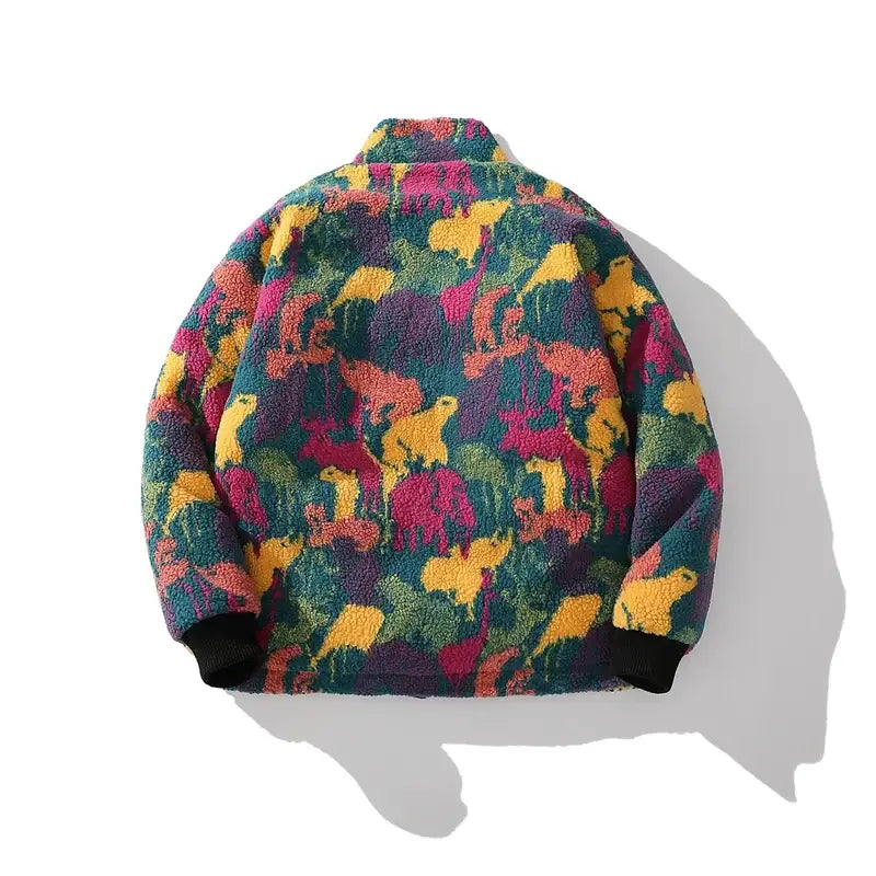 Veste hiver colorée années 80 - veste-annee-80