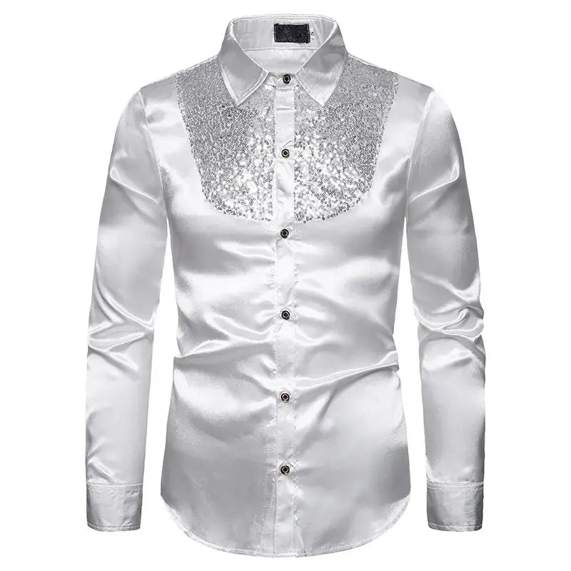 Chemise blanche homme année 80 - chemise-annee-80