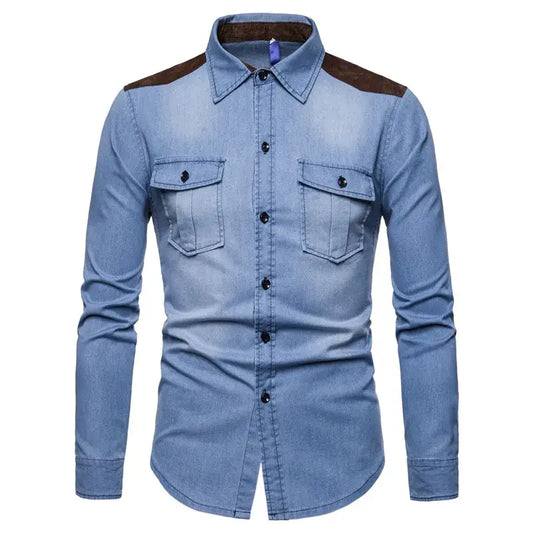 Chemise en jean style année 80 - chemise-annee-80