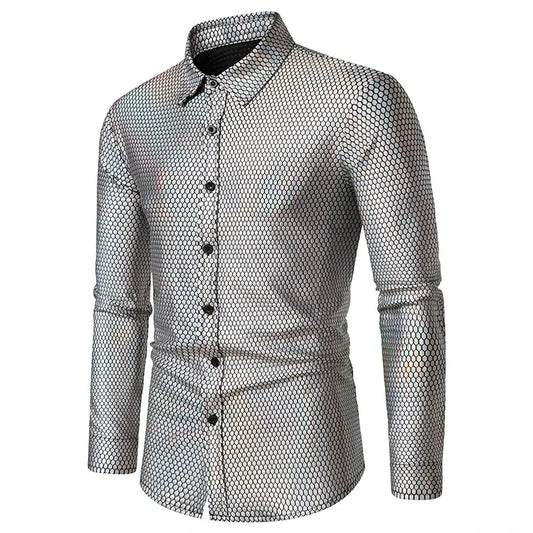 Chemise retro année 80 homme disco - chemise-annee-80