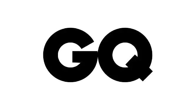 Logo GQ noir sur fond blanc