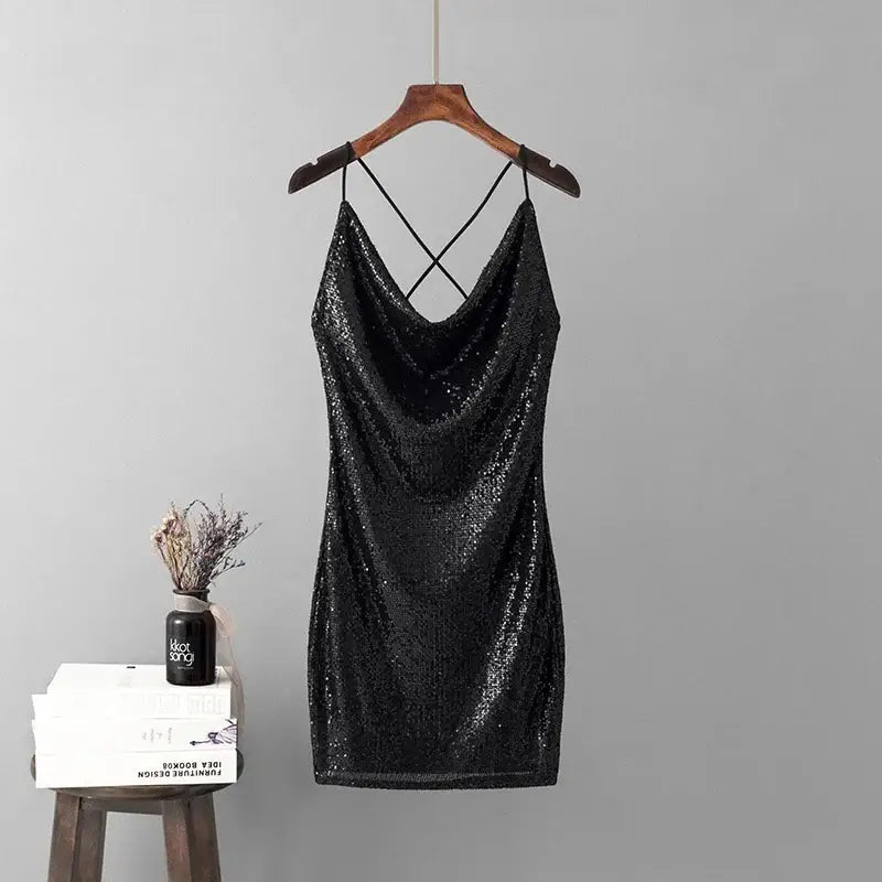 Robe a sequins années 80 - robe-annees-80