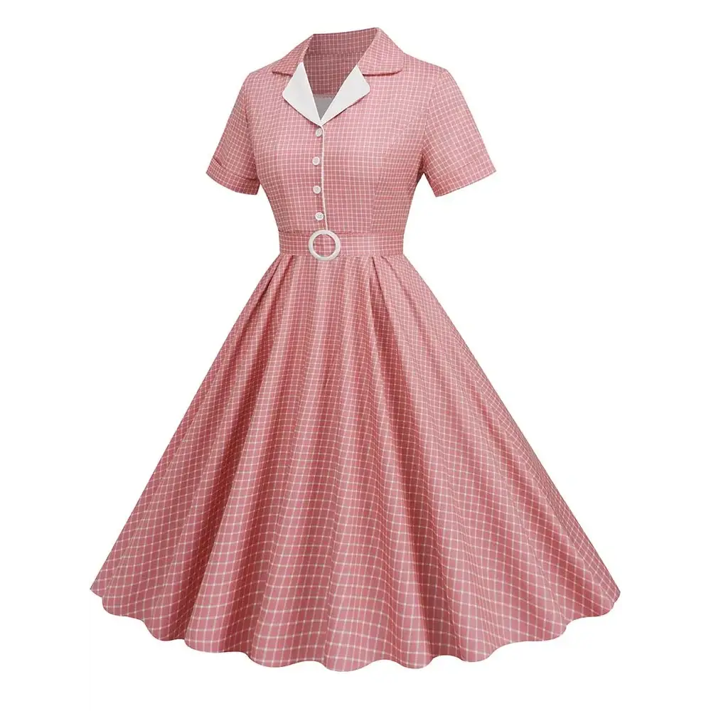 Robe année 80 col claudine - robe-annees-80