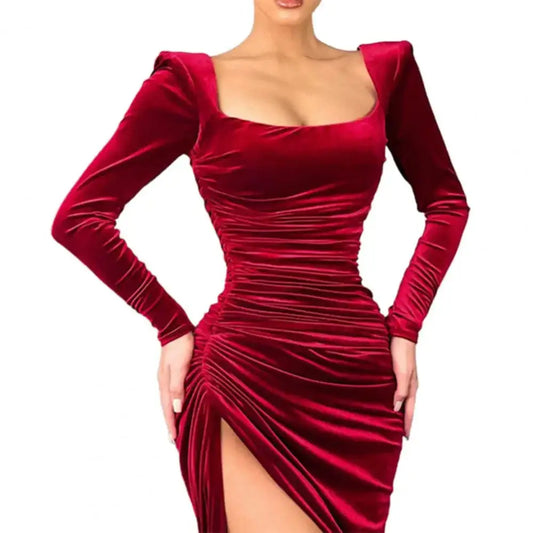 Robe de soirée longue style année 80 - robe-annees-80