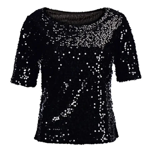 Tee-shirt à paillettes années 80 - tee-shirt-annees-80