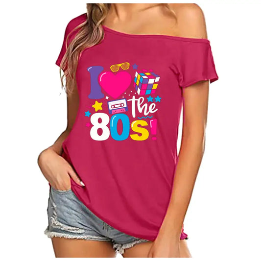 Tee shirt danse femme année 80 - tee-shirt-annees-80