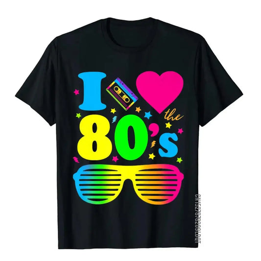 T-Shirt Soirée Années 80 Rétro Vintage - Idéal Anniversaire Et Fête Thème 80's