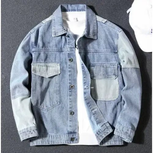 Veste en jean année 80 patch - veste-annee-80