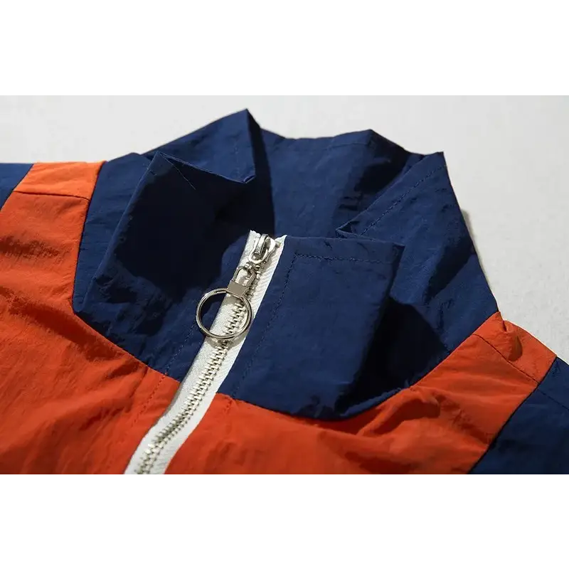 Veste en nylon année 80 tricolore - veste-annee-80